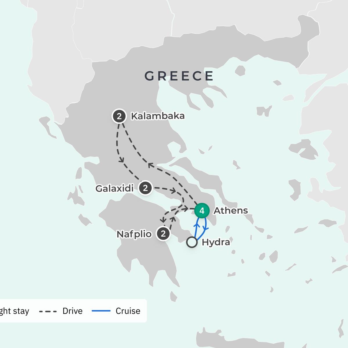 11-tägige Deluxe-Entdeckungsreise durch das antike Griechenland mit Athen, Meteora & Hydra von  3