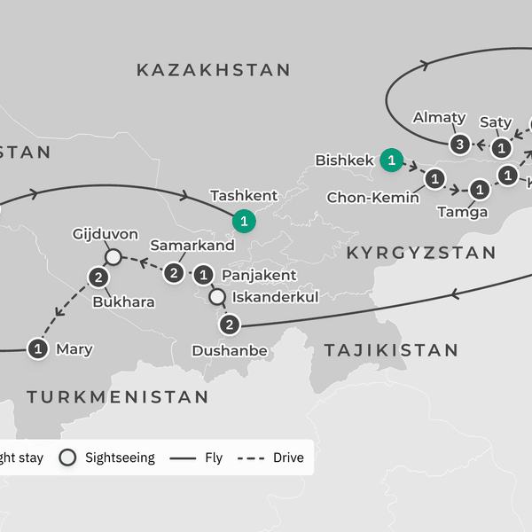 Five Stans & Silk Road Discovery with Darvaza Gas Crater & Internal Flights by Luxury Escapes Tours 3