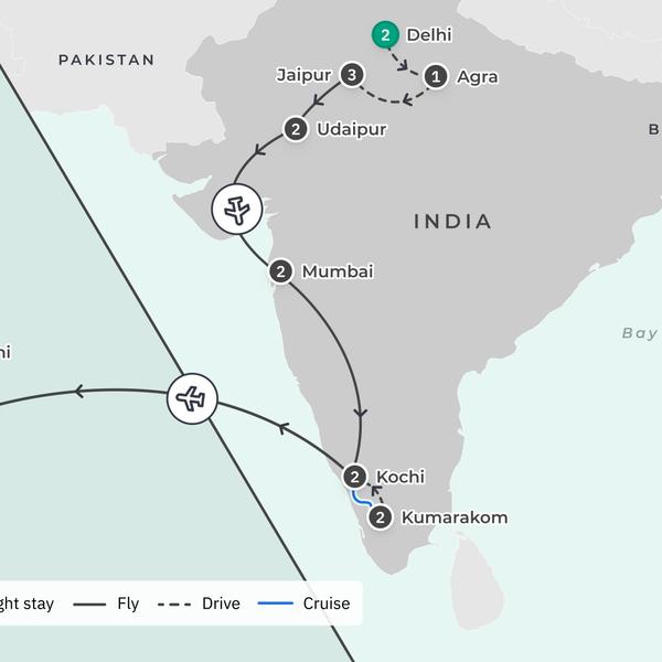 Limited Time Offer: 15-Day Ultimate India + 5-Night Maldives All-Inclusive Overwater Villa Escape by  3