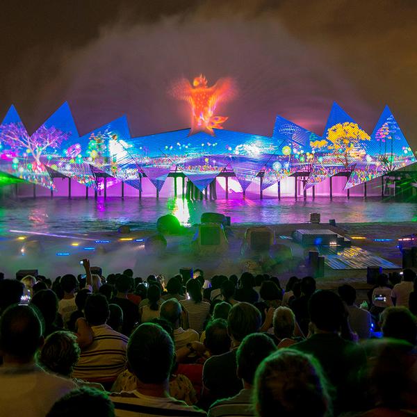 Singapore: Wings of Time Water & Lights Show on Sentosa Island 1