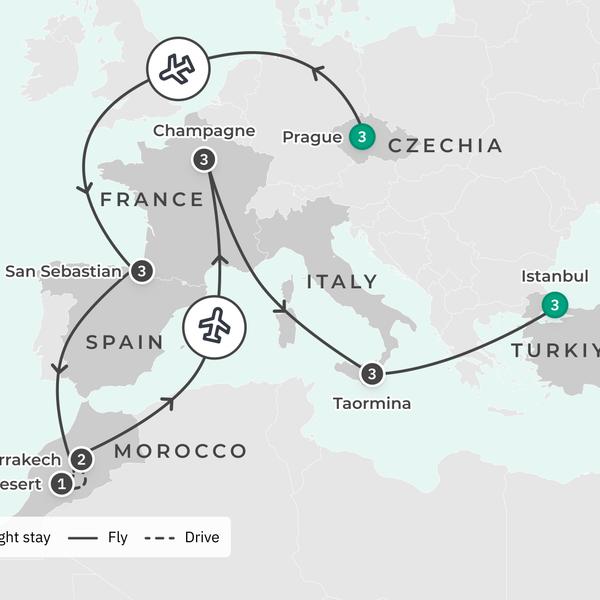 Europe by Private Charter Flight: Luxury Escapes Exclusive 19-Day Tour with 6 Bucket-List Countries by  2