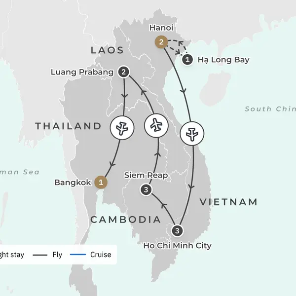 Hanoi – Ha Long Bay – Ho Chi Minh City – Siem Reap – Luang Prabang – Bangkok, Trusted Partner Tours – Vietnam, Cambodia, Laos & Thailand,  3