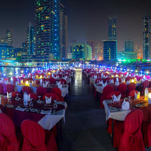 Two-Hour Scenic Dubai Marina Evening Dhow Cruise with an International Buffet Dinner & Hotel Transfers 8