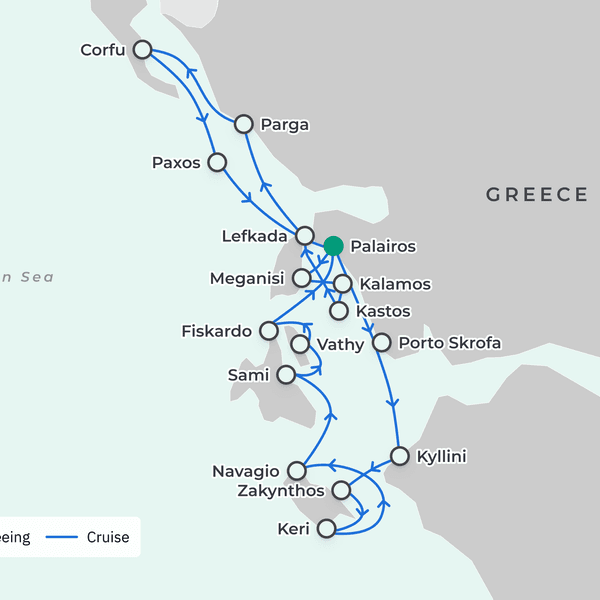 Greece Luxury Catamaran 2026 Ionian Odyssey with Shore Excursions & Complimentary Drinks Onboard by  3