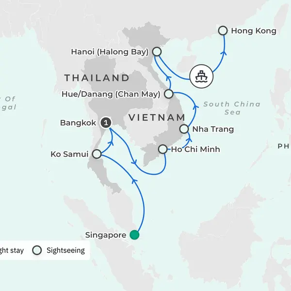 Singapore, Thailand, Vietnam & Hong Kong, Trusted Partner Tours – Singapore, Thailand, Vietnam & Hong Kong,  3