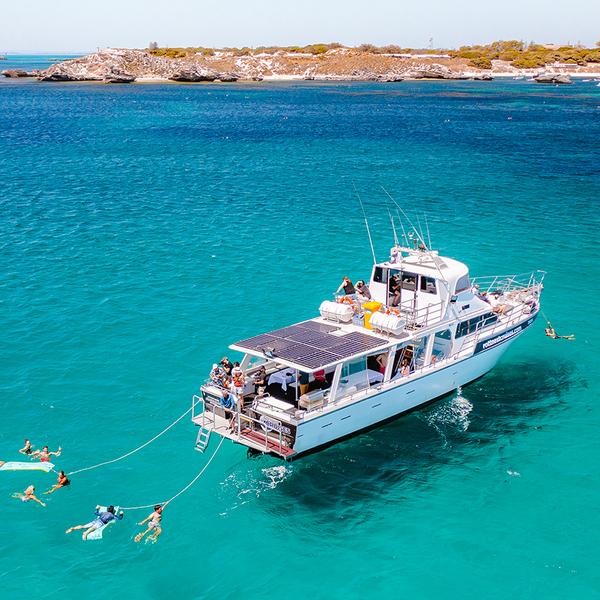 Half-Day Deluxe Fremantle to Rottnest Island Cruise with Seven-Course Seafood Feast, Drinks & Interactive Fishing Experience 1
