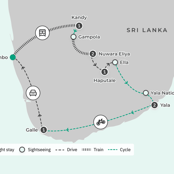 Sri Lanka 2024 Bike Tour with Scenic Train Journey, Galle Fort & Yala National Park Safari by Luxury Escapes Trusted Partner Tours 3