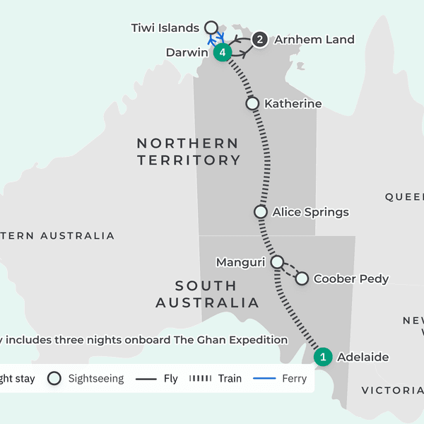 The Ghan Expedition from Darwin to Adelaide with Arnhem Land & Tiwi Islands Outback Adventure by Luxury Escapes Tours 3