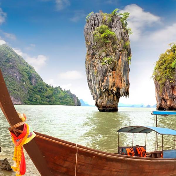 Khao Lak: Private Full-Day Highlights Tour of Phang Nga Bay with Long-Tail Boat Ride, Canoeing, Buffet Lunch & Transfers 1