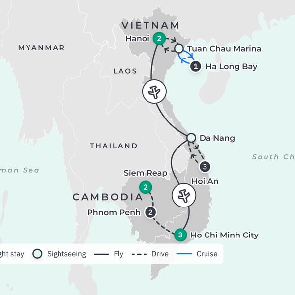 Vietnam & Cambodia Discovery with Angkor Wat, Ha Long Bay Cruise & Hoi An Street Food Tour by Luxury Escapes Tours 3