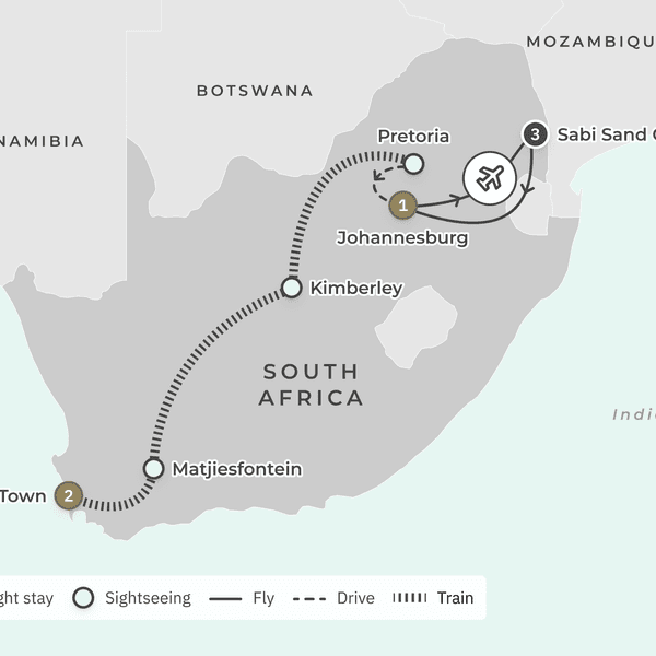 Ultra-Lux 10-Day Private South Africa Safari with Rovos Rail & All-Inclusive Sabi Sands Lodge  by  3