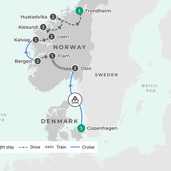 Scandinavia Summer 2024 Small-Group Tour with Fjord Cruise, Scenic Train Journey & Guided Walks by Luxury Escapes Tours 3