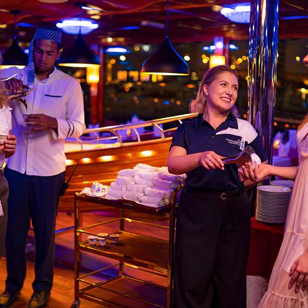 Dubai: Two-Hour Scenic Dubai Marina Evening Dhow Cruise with an International Buffet Dinner & Hotel Transfers 6