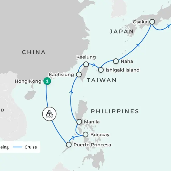 Hong Kong, Taiwan, Philippines & Japan, Trusted Partner Crusies – China, Philippines, Taiwan & Japan,  2