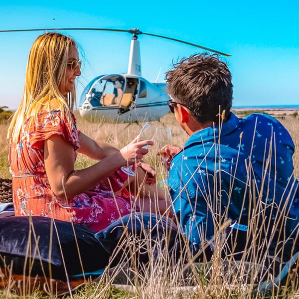 Adelaide: Romantic Helicopter Flight to Mystery Location & Picnic with Cheese Board & Wine  1