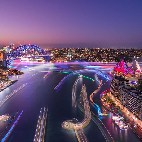 Sydney: Three-Hour Vivid Sydney Dinner Cruise with Six-Course Degustation Experience & Paired Penfolds Wines 5