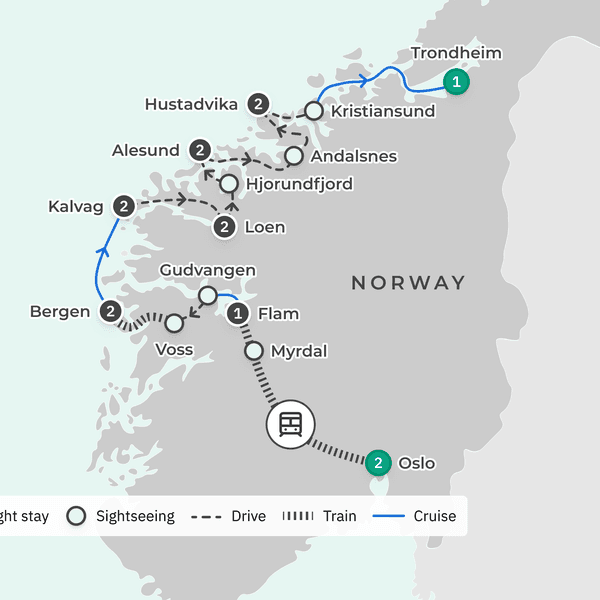 Norway Summer Fjords Discovery with Flam Railway Journey & Scenic Atlantic Road by Luxury Escapes Tours 3