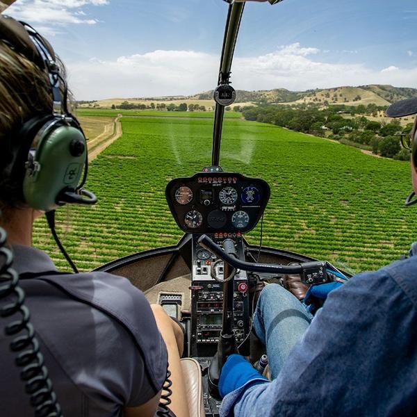 See the Barossa Valley from the sky on a 10-Minute Private Helicopter Flight with Pilot Commentary 2