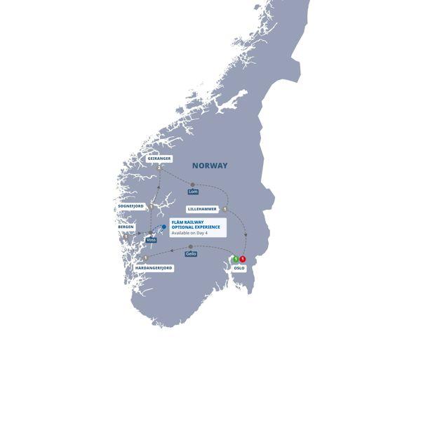 Best of Norway route map