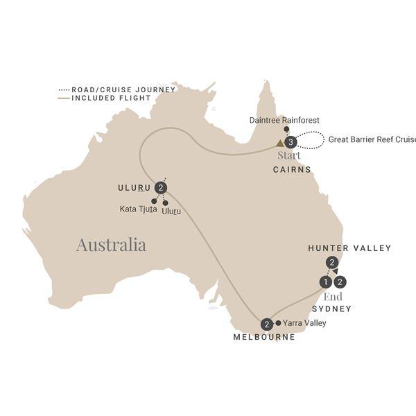 Inspiring Australia route map