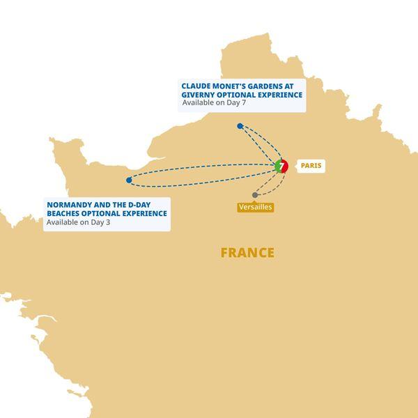 Paris Explorer route map
