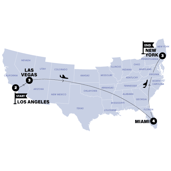 Best of USA | 2026 route map