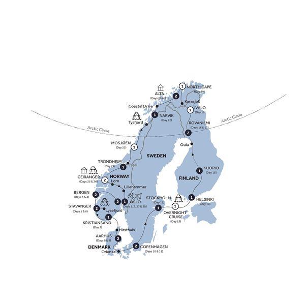 Scandinavian Heritage - Classic Group route map