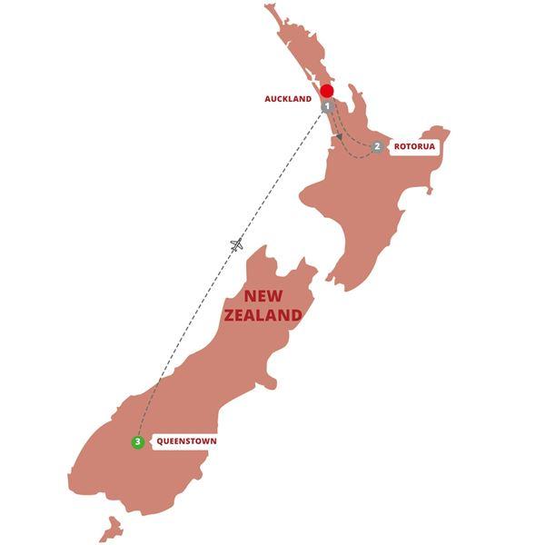 New Zealand Panorama route map