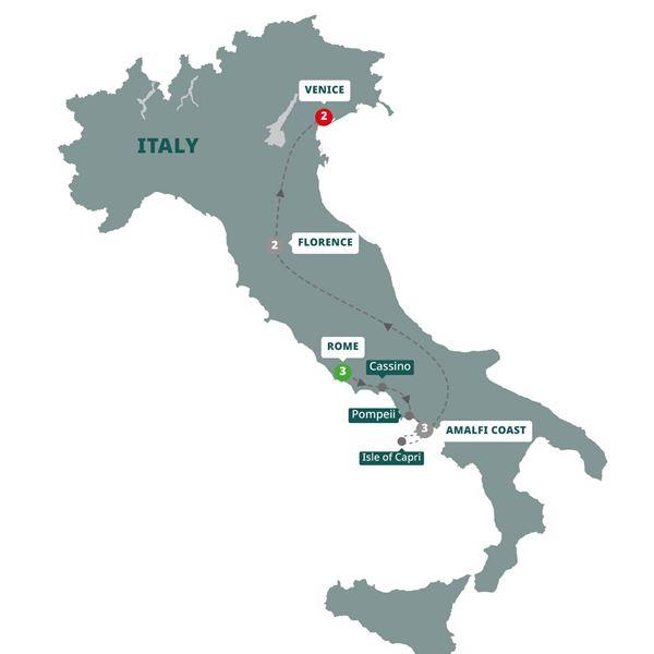 Italian Concerto route map