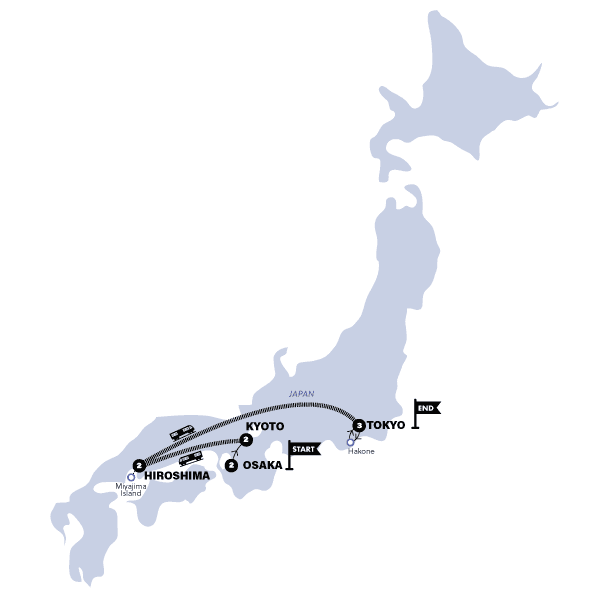 Japan Winter Wonder | 2024-2025 route map