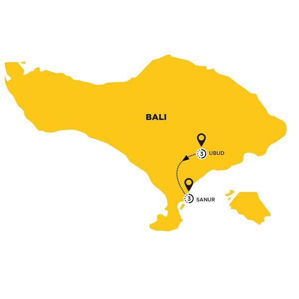 Magical Bali route map