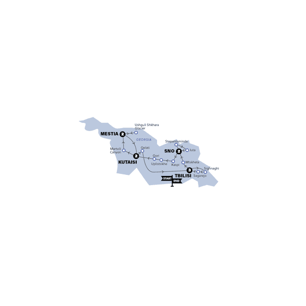 Best of Georgia | 2026 route map