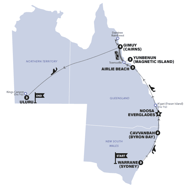 Ultimate Australia | 2025 - 2026 route map