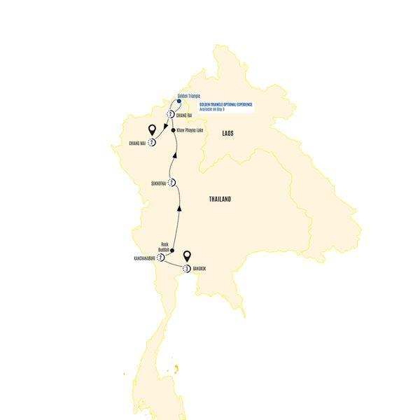 Essential Thailand route map