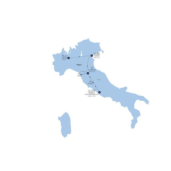 Italian Intermezzo - Classic Group, Winter route map