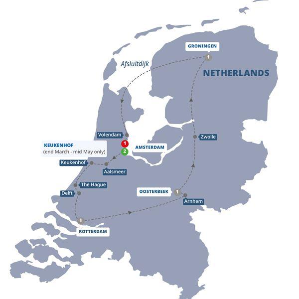Best of Holland route map