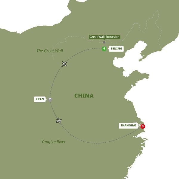 Classic China route map