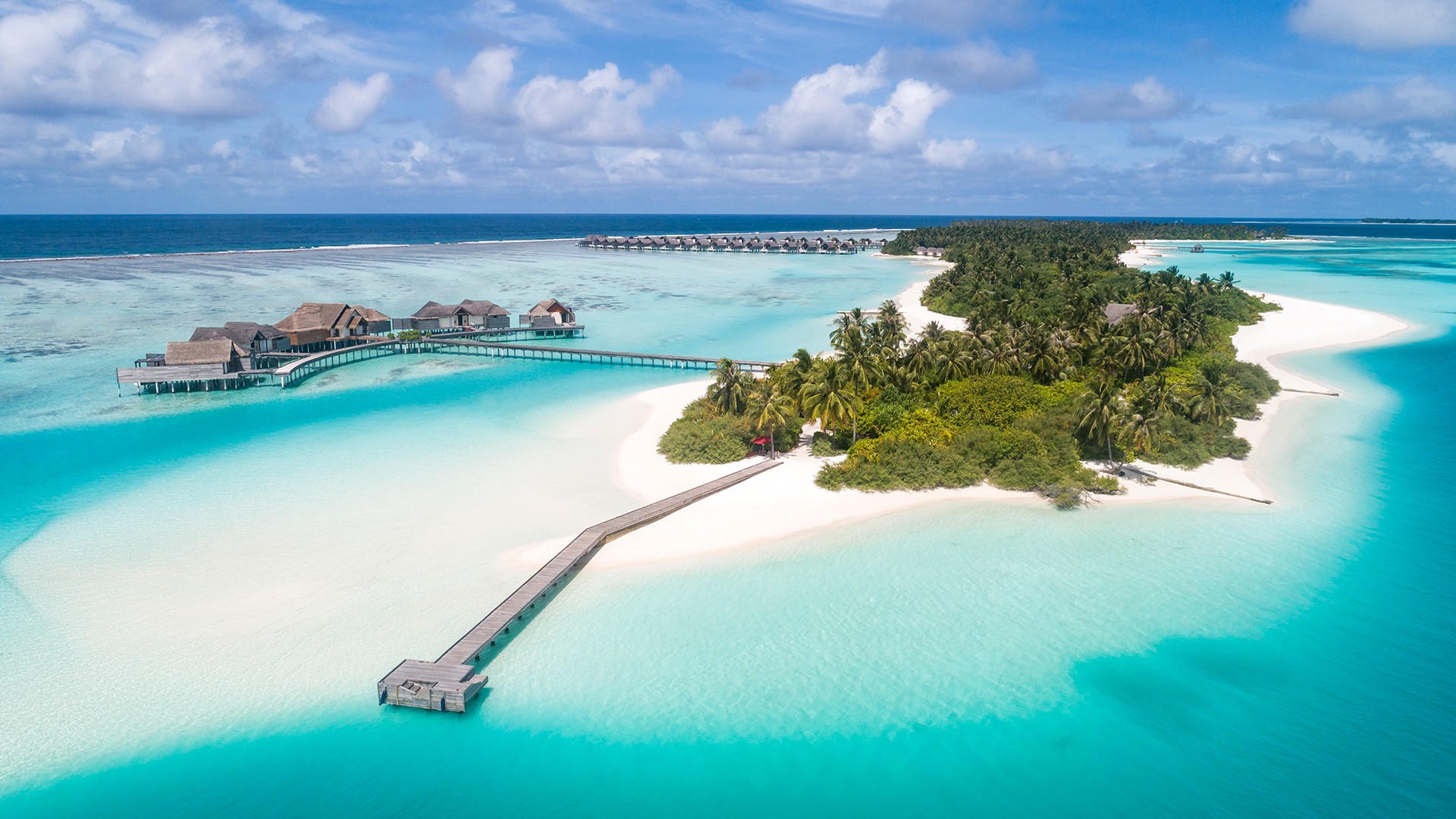 Maldives Private Island Villas With Underwater Restaurant And Floating Overwater Restaurant