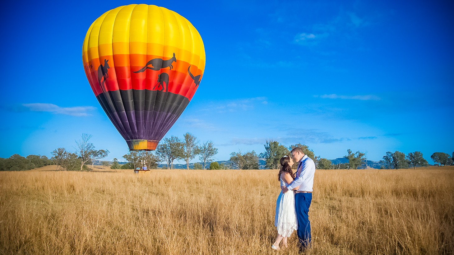 Hot air balloon flight for clearance two