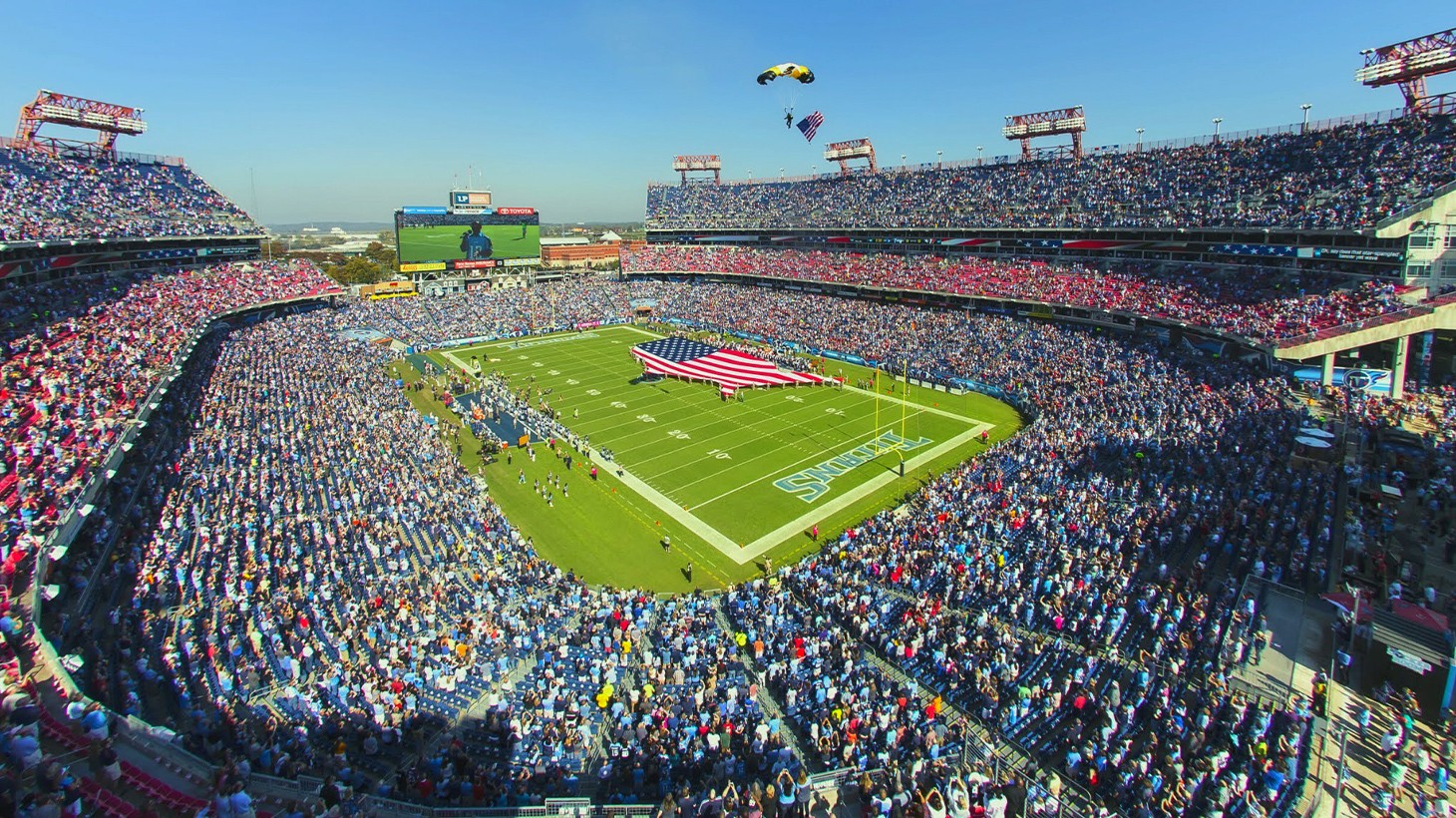 Tennessee Titans' football stadium over the years