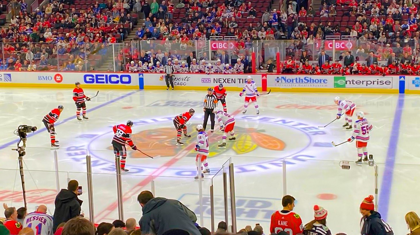 Man Must Think It Enough To Wear Blackhawks Jersey At Cubs Game