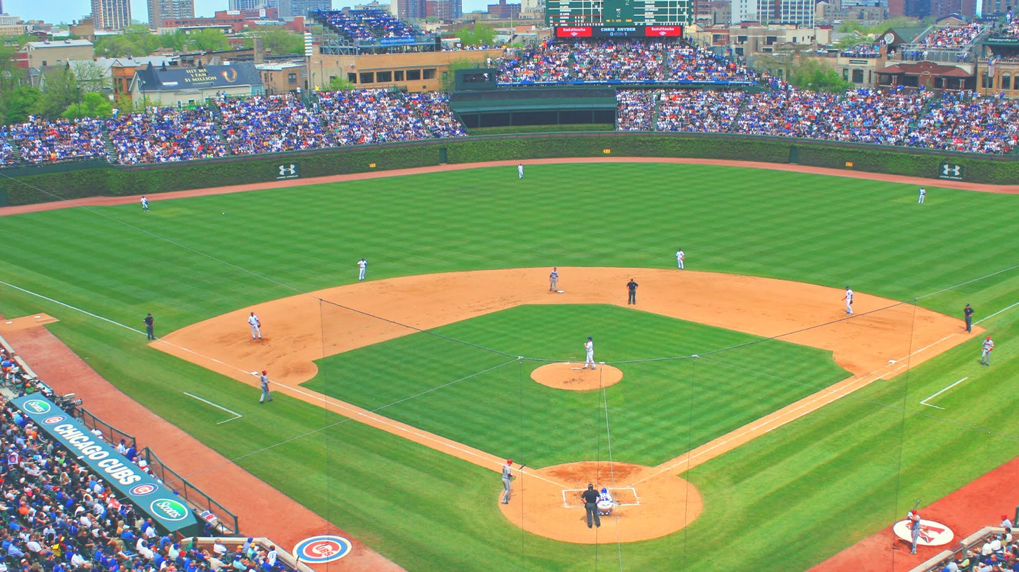 Official Chicago Cubs Wrigley Field Major League Baseball Logo