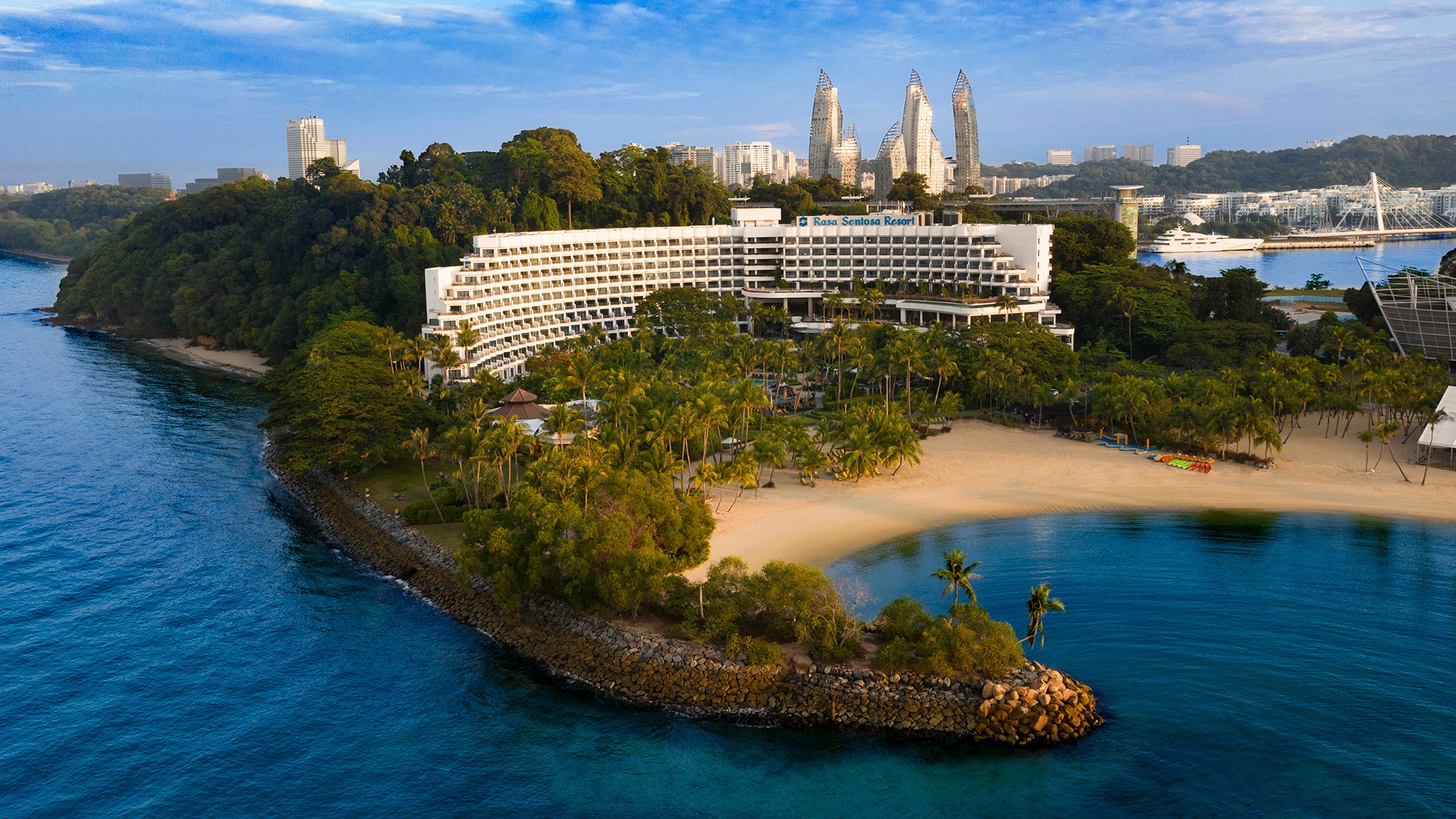 Singapore's Only Beachfront Resort FiveStar ShangriLa Sentosa Island