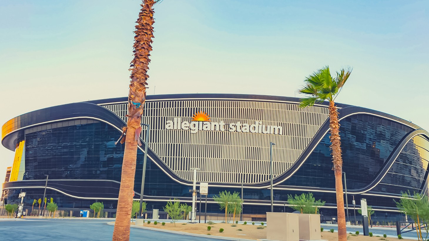 Las Vegas Raiders End Zone At Allegiant Stadium Panoramic