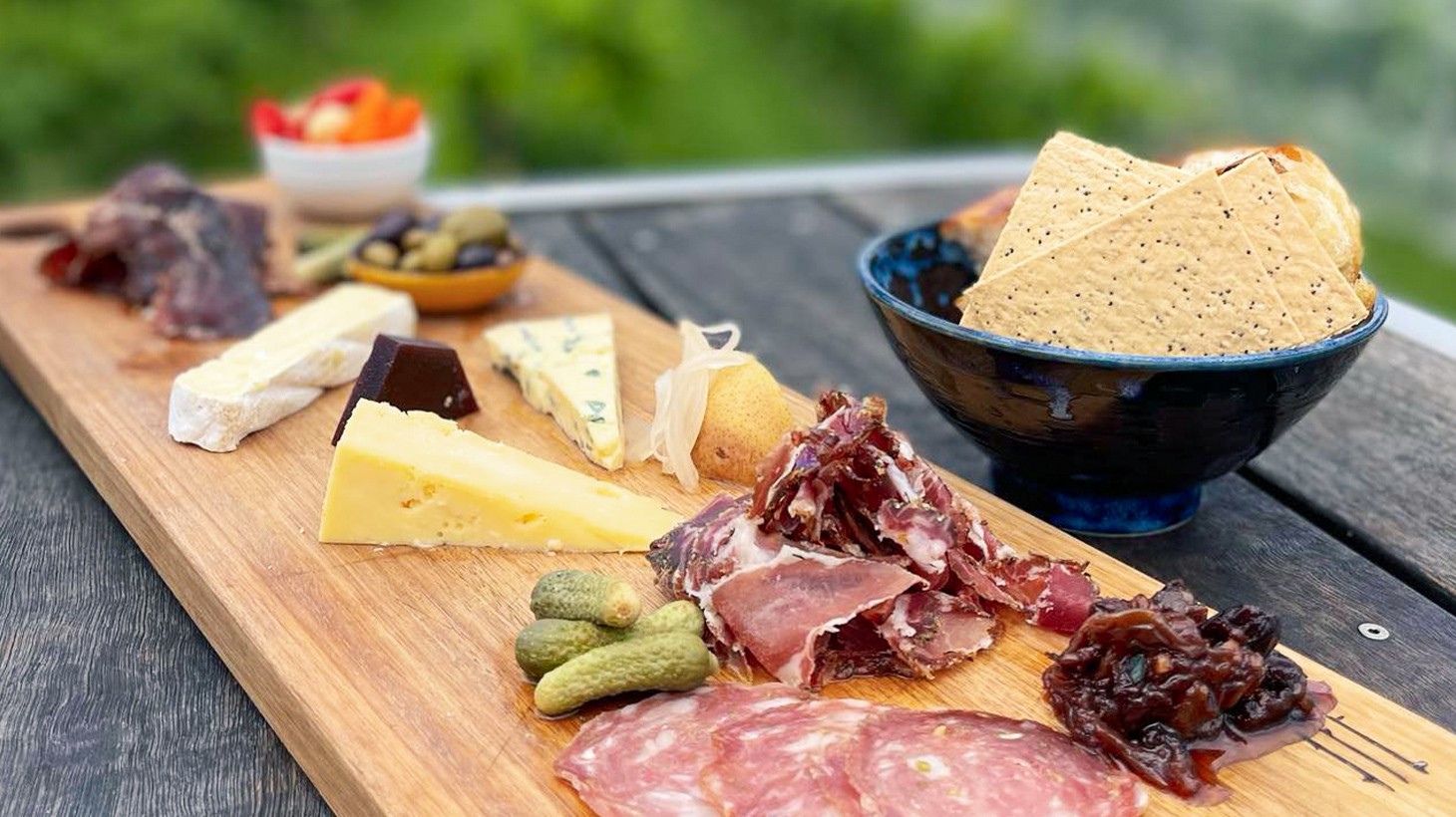 Melbourne Victorian Cheeses & Cured Meats Steels Gate Platter to Share