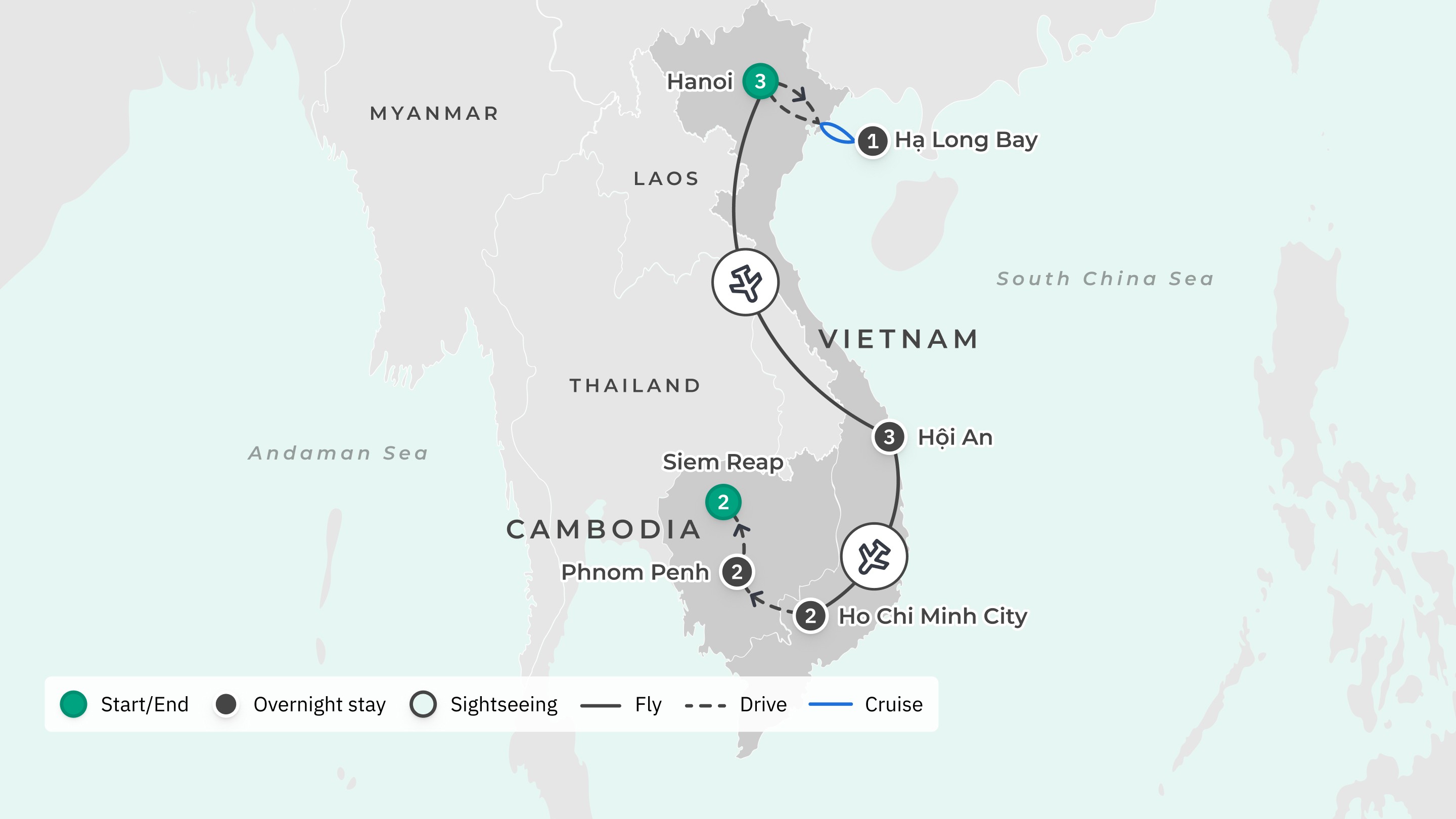 Vietnam & Cambodia 2024 & 2025 Tour with Internal Flights, Ha Long Bay