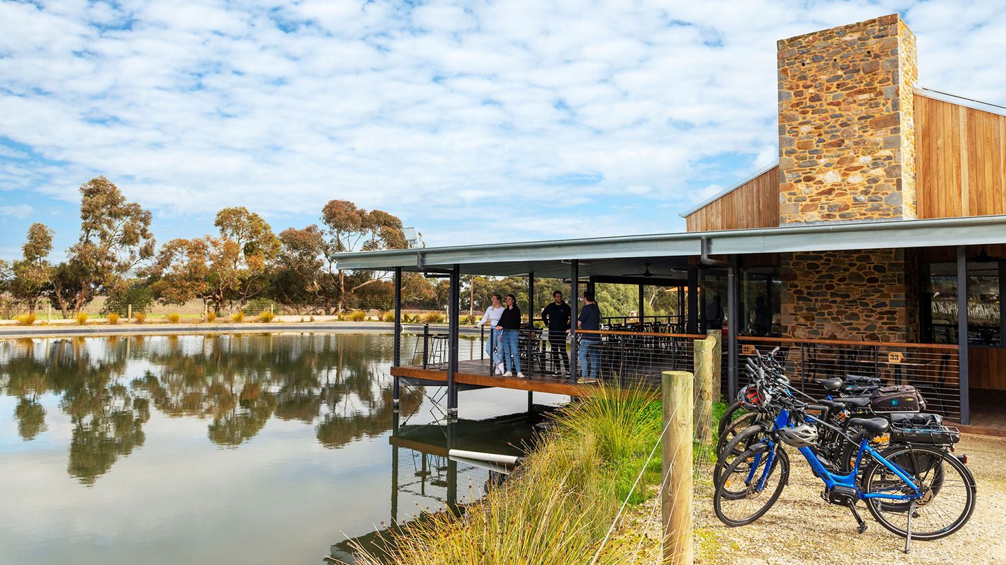 Full-Day Gourmet Food & Wine E-Bike Tour with Four Stops & Local Tastings