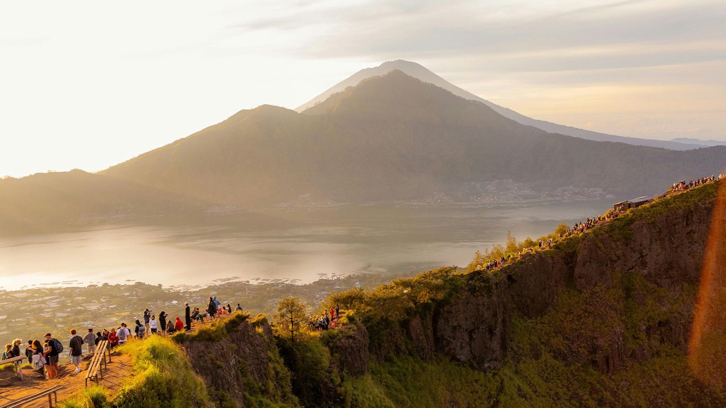 Sunrise Mount Batur Trekking Tour with Lunch, Hot Springs & Return Transfers