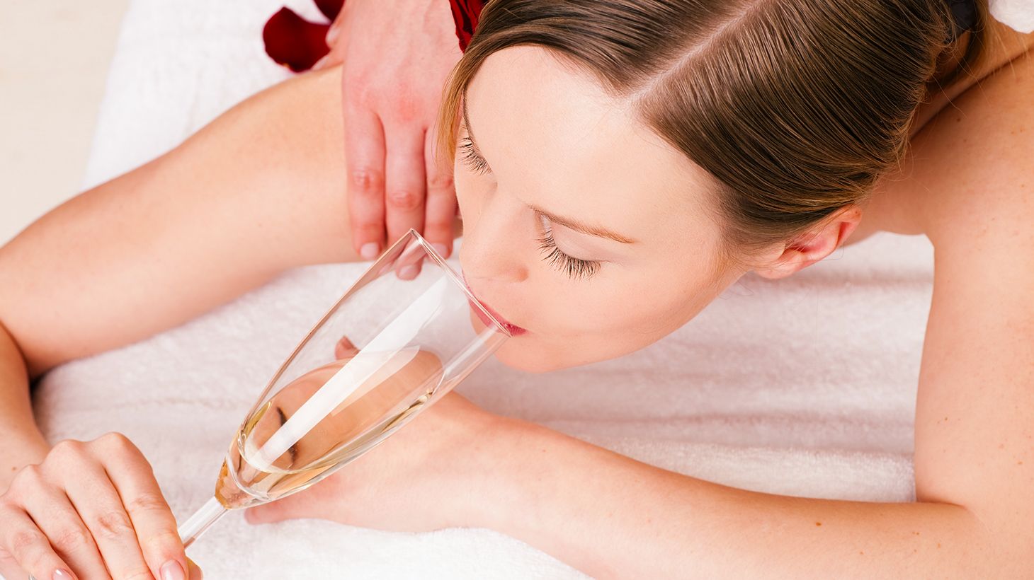 Indulge in a Luxurious 90 or 120-Minute Spa Package with Glass of Wine, Snacks & Private Hot Tub Cabin 5