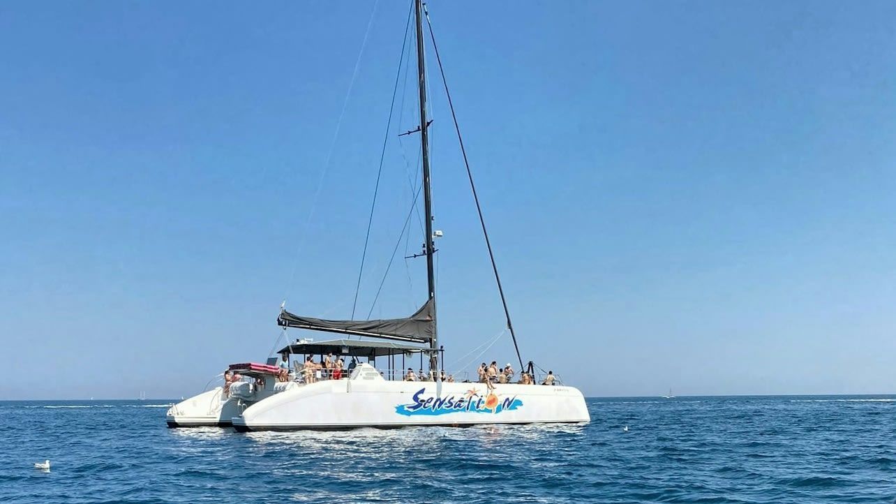 Catamaran Cruise Sailing with BBQ from Barcelona